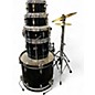 Used Sound Percussion Labs 5 Piece Junior Kicker W/Cymbals and Hardware Black Drum Kit