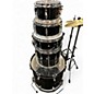 Used Sound Percussion Labs 5 Piece Junior Kicker W/Cymbals and Hardware Black Drum Kit
