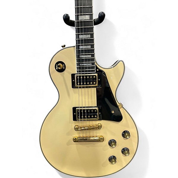 Used Epiphone Les Paul Custom Cream Solid Body Electric Guitar