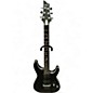 Used Schecter Guitar Research Damien Platinum 6 Black Solid Body Electric Guitar thumbnail