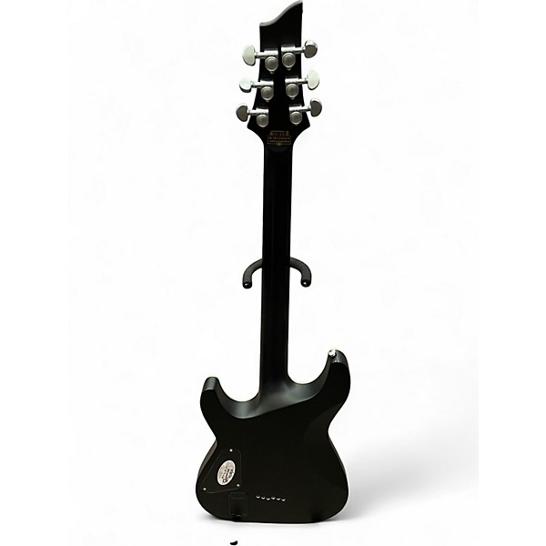 Used Schecter Guitar Research Damien Platinum 6 Black Solid Body Electric Guitar