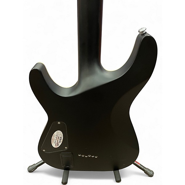 Used Schecter Guitar Research Damien Platinum 6 Black Solid Body Electric Guitar