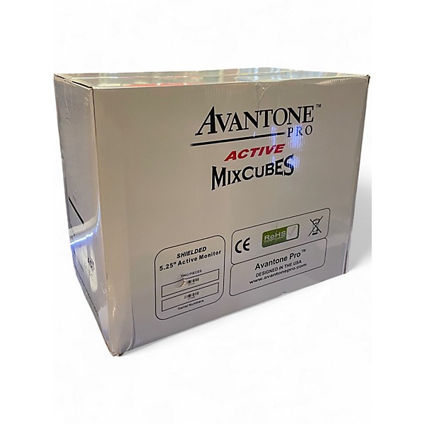 Used Avantone MIXCUBE PRO 115VAC RED PAIR Powered Monitor