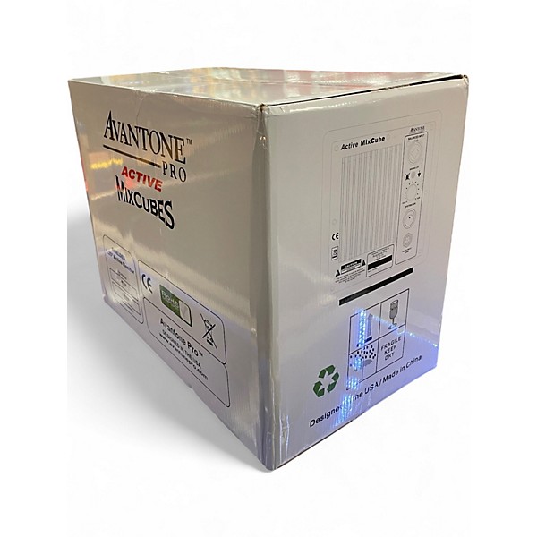 Used Avantone MIXCUBE PRO 115VAC RED PAIR Powered Monitor