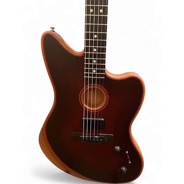 Used Fender American Acoustasonic Stratocaster BOURBON BURST Acoustic Electric Guitar