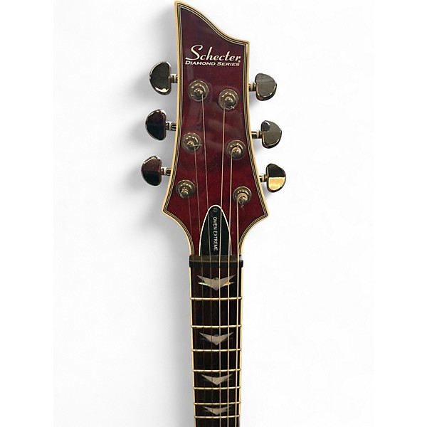Used Schecter Guitar Research Omen Extreme 6 Left Handed Black Cherry Electric Guitar