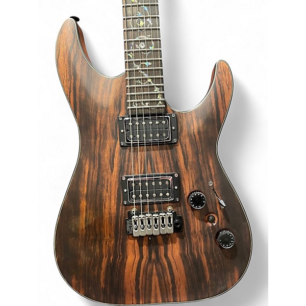 Used Schecter Guitar Research C1 EXOTIC Ebony Solid Body Electric Guitar