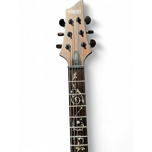 Used Schecter Guitar Research C1 EXOTIC Ebony Solid Body Electric Guitar