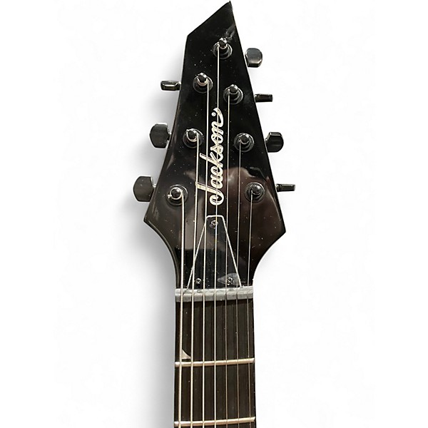 Used Jackson JS22-7 Dinky 7 String Black Solid Body Electric Guitar