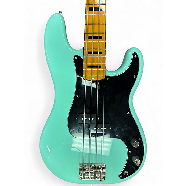 Used Squier Classic Vibe 1970S Precision Bass Surf Green Electric Bass Guitar