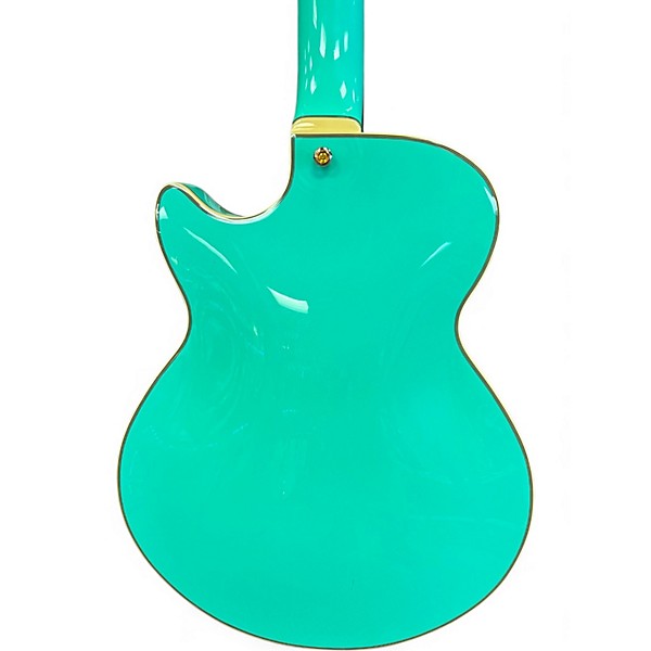 Used D'Angelico Premier SS Semi-Hollow Single Cutaway Seafoam Green Hollow Body Electric Guitar