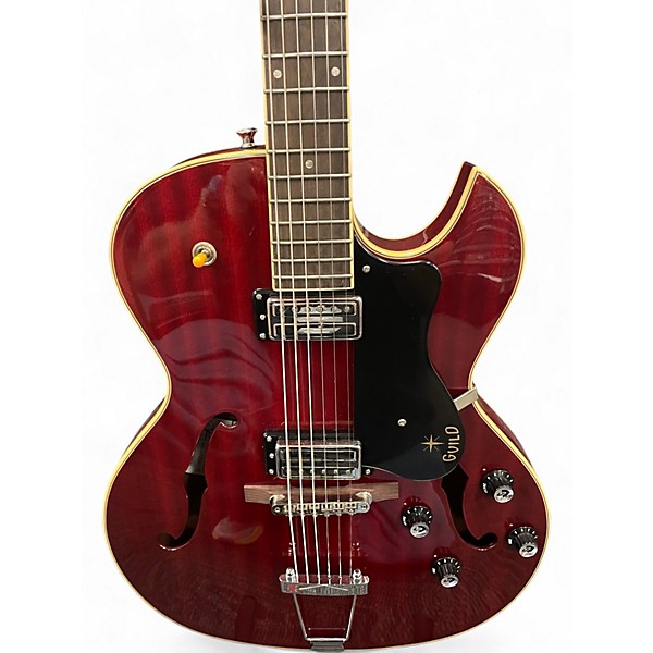 Used Guild Starfire III Trans Red Hollow Body Electric Guitar