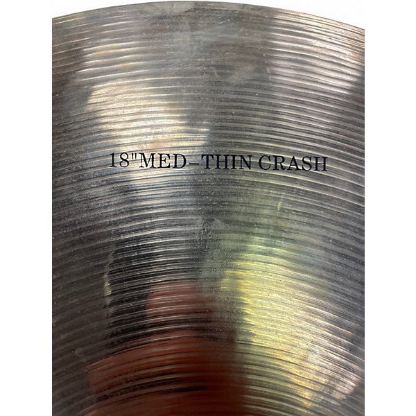 Used Wuhan Cymbals & Gongs 18in Medium Thin Crash Cymbal