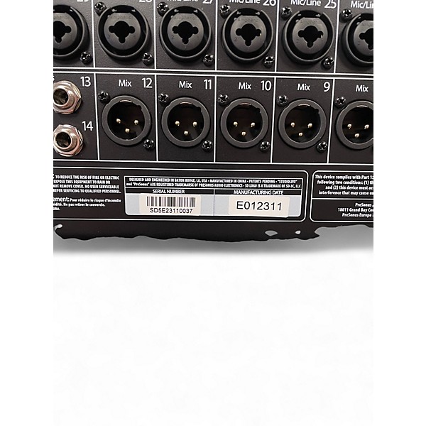 Used PreSonus STUDIO LIVE 32S Unpowered Mixer