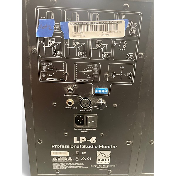 Used Kali Audio LP6 Pair Powered Monitor