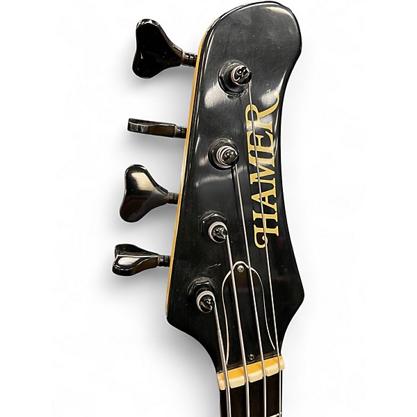 Vintage 1980s Hamer CRUISE WHITE Electric Bass Guitar