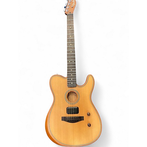 Used Fender ACOUSTASONIC STANDARD TELECASTER AGED NATURAL Acoustic Electric Guitar