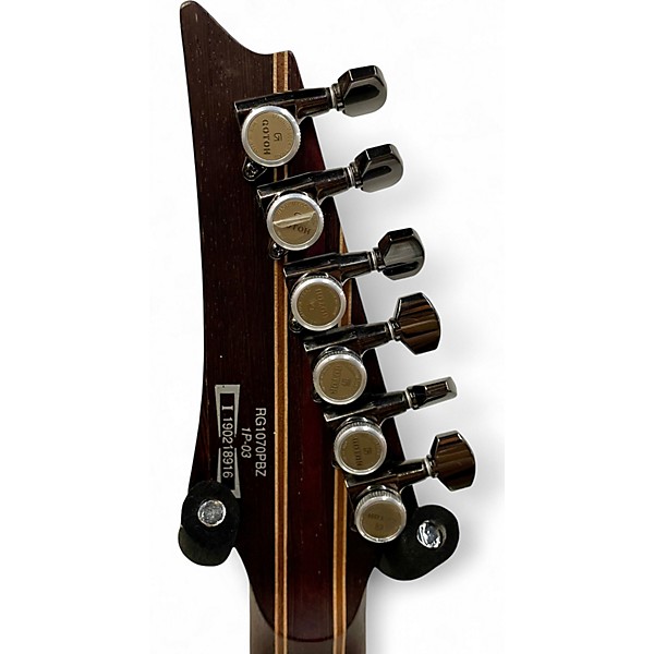 Used Ibanez RG1070PBZ Blue Burst Solid Body Electric Guitar