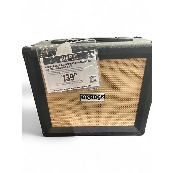 Used Orange Amplifiers Crush 20 20W 1x8 Guitar Combo Amp