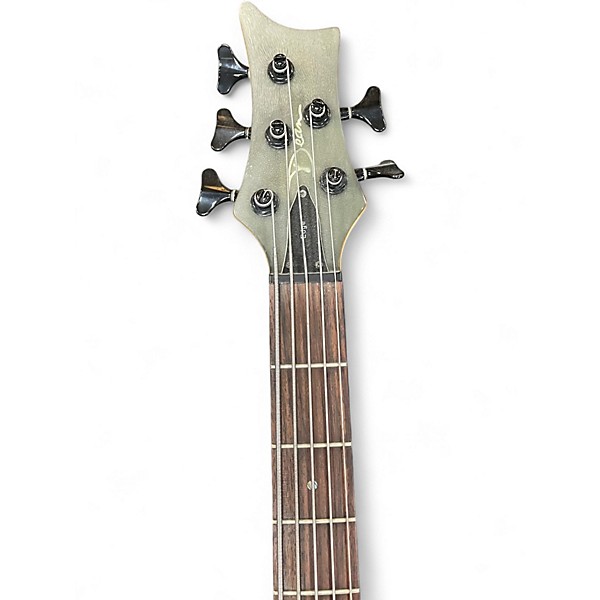 Used Dean Edge 5 String EMG Trans Red Electric Bass Guitar