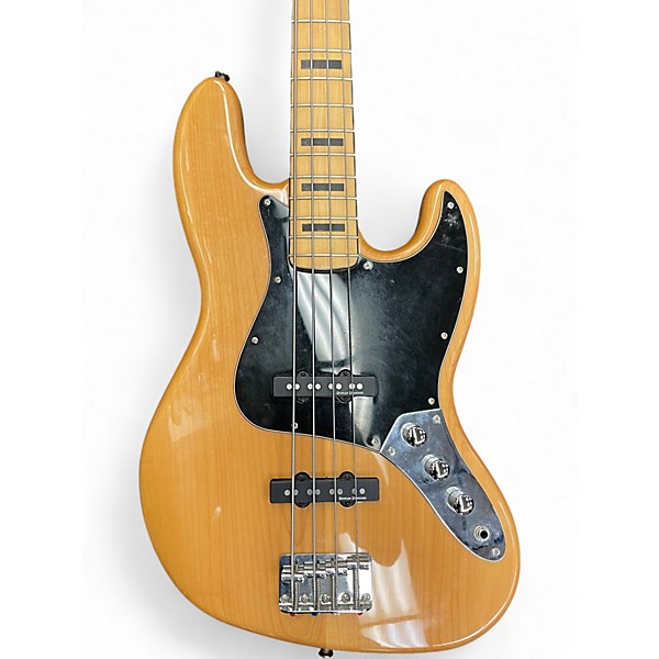 Used Squier Vintage Modified Jazz Bass Natural Electric Bass Guitar