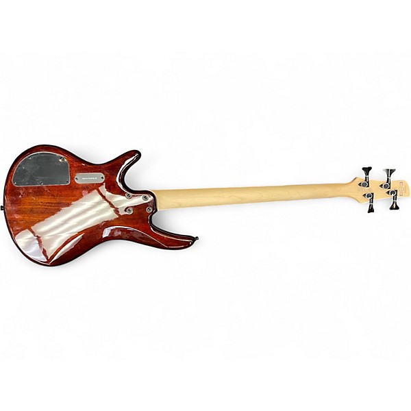 Used Ibanez SR400 Flame Maple sunburst Electric Bass Guitar