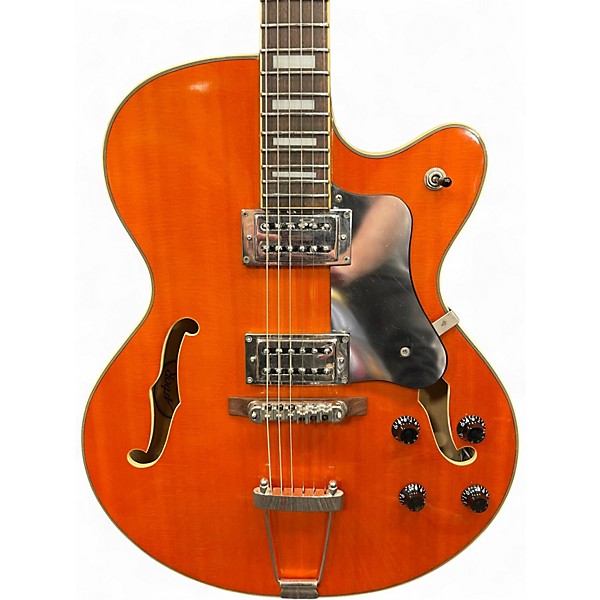 Used Arbor AJ-137 Orange Solid Body Electric Guitar