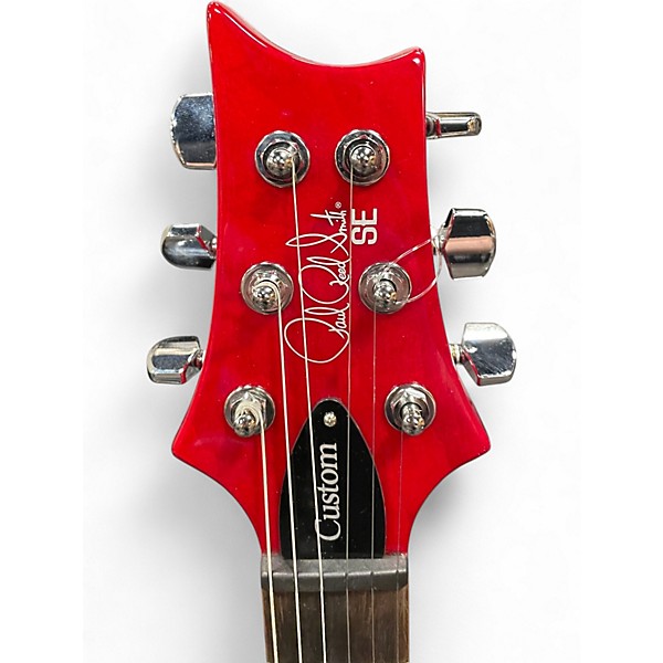 Used PRS SE Custom 24 Red Solid Body Electric Guitar
