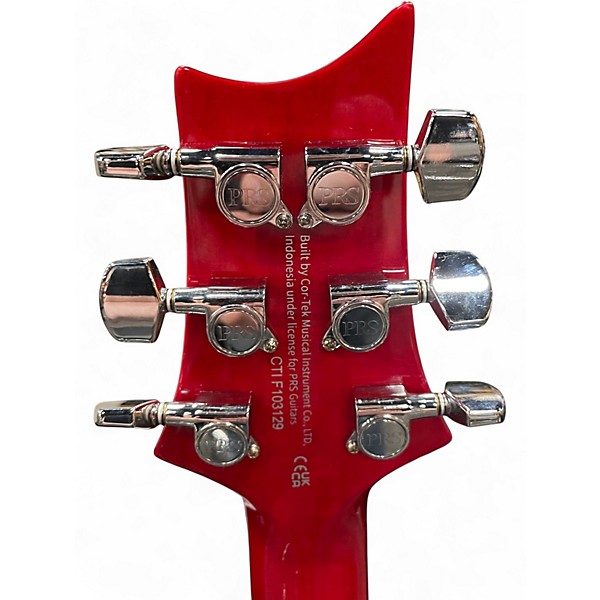 Used PRS SE Custom 24 Red Solid Body Electric Guitar