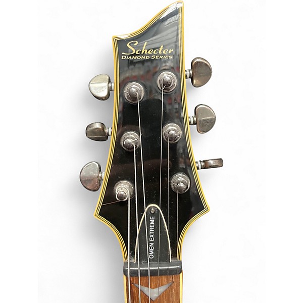 Used Schecter Guitar Research Omen Extreme 6 Trans Blue Solid Body Electric Guitar