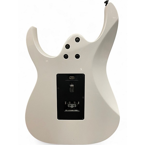 Used 2010 Ibanez RG350MPZ White Solid Body Electric Guitar