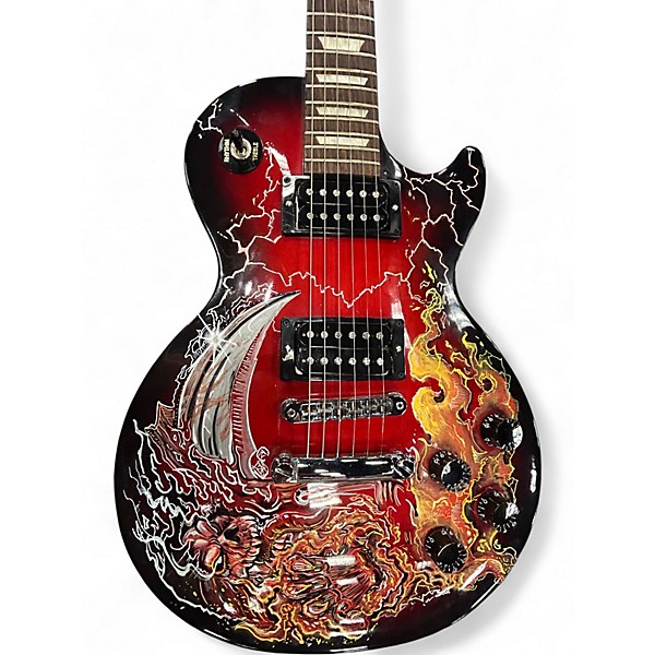 Used Gibson Les Paul Studio RED BURST CUSTOM Solid Body Electric Guitar