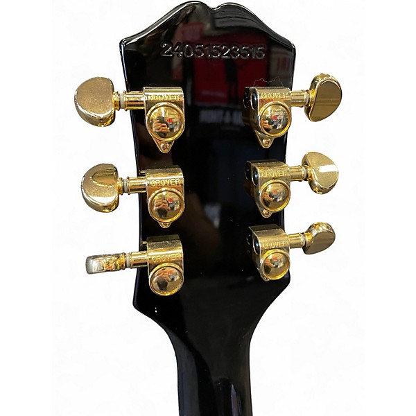 Used Epiphone Les Paul Custom Blackback  Antique Ivory Solid Body Electric Guitar