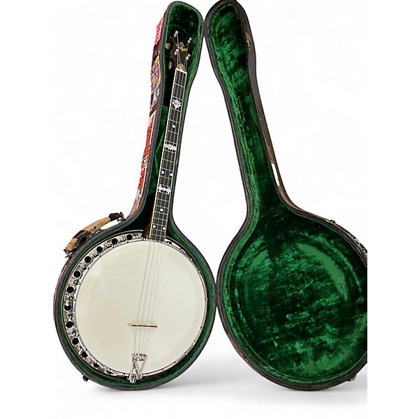 Vintage 1920s Charles Strongberg MARIMBA TENOR BANJO Antique Natural Banjo