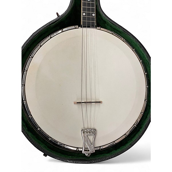 Vintage 1920s Charles Strongberg MARIMBA TENOR BANJO Antique Natural Banjo