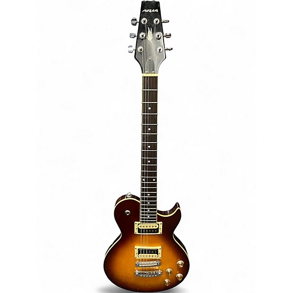 Used Aria PE Elite 2 Tone Sunburst Solid Body Electric Guitar
