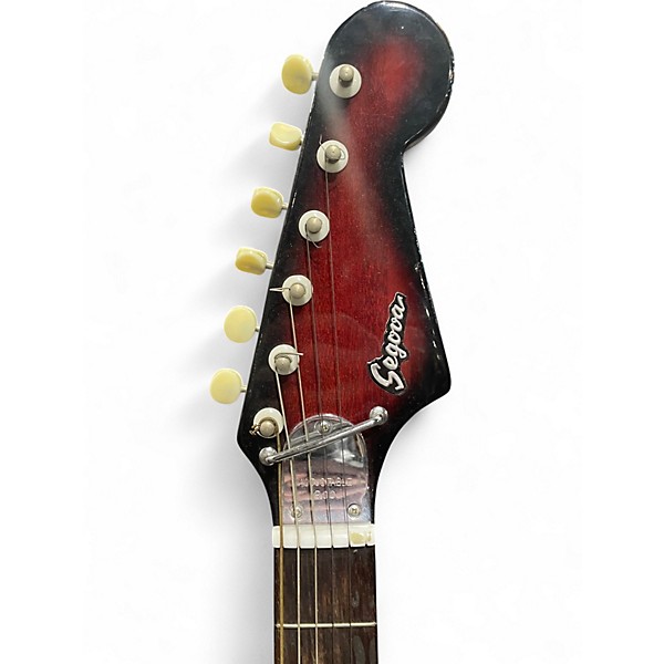 Used Segova electric Candy Red Burst Hollow Body Electric Guitar