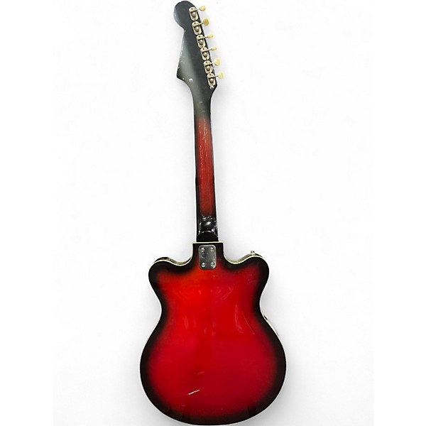 Used Segova electric Candy Red Burst Hollow Body Electric Guitar