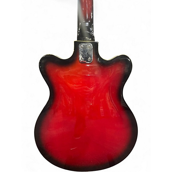 Used Segova electric Candy Red Burst Hollow Body Electric Guitar