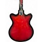 Used Segova electric Candy Red Burst Hollow Body Electric Guitar