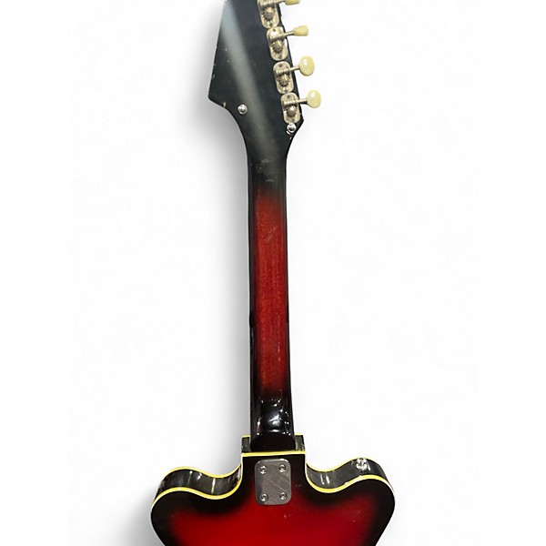 Used Segova electric Candy Red Burst Hollow Body Electric Guitar