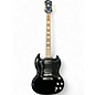 Used 2023 Epiphone SG Standard Ebony Solid Body Electric Guitar thumbnail