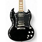 Used 2023 Epiphone SG Standard Ebony Solid Body Electric Guitar