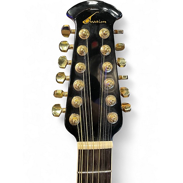 Used Ovation CC245 Celebrity Cherry Sunburst 12 String Acoustic Electric Guitar