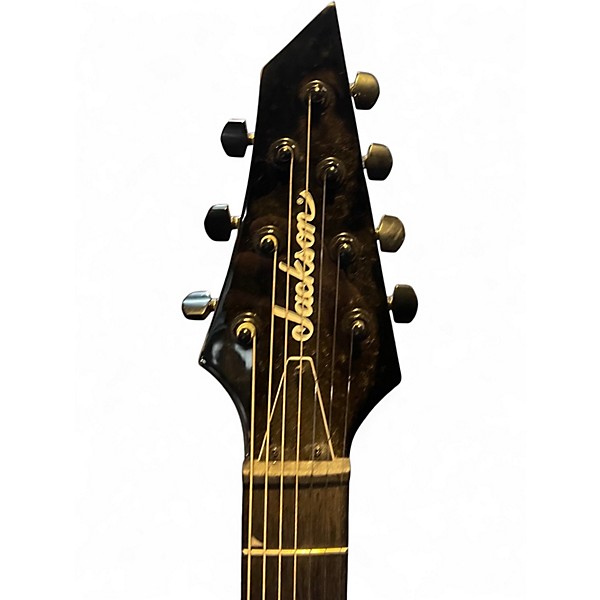Used Jackson JS22-7 Dinky 7 String Black Solid Body Electric Guitar