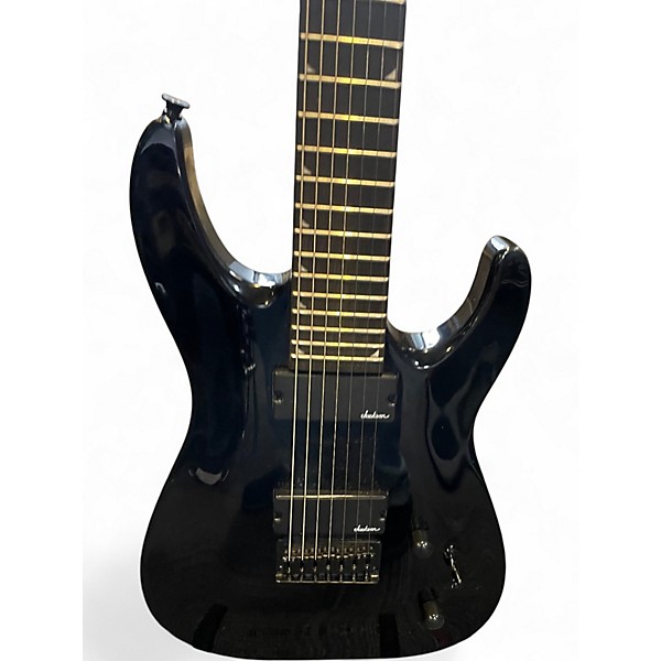 Used Jackson JS22-7 Dinky 7 String Black Solid Body Electric Guitar