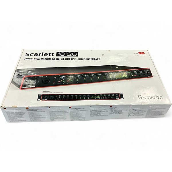 Used Focusrite Scarlett 18i20 Gen 3 Audio Interface
