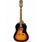 Used Epiphone Inspired by Gibson J-45 Sunburst Acoustic Electric Guitar