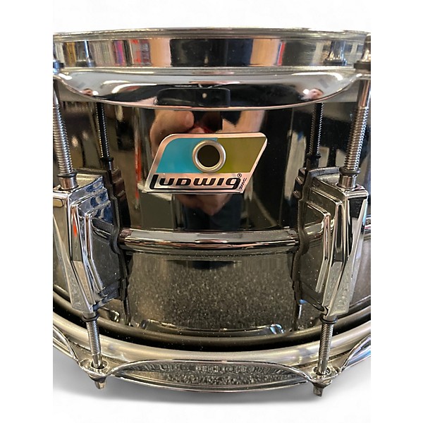 Used Ludwig 6.5X14 Black Beauty Snare Black Chrome Drum