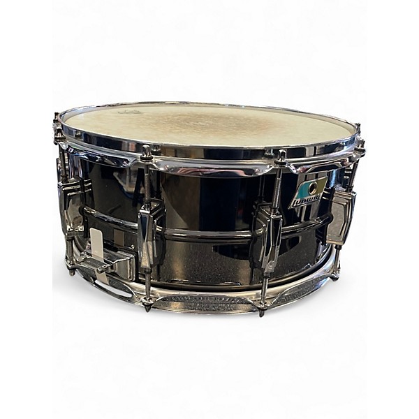 Used Ludwig 6.5X14 Black Beauty Snare Black Chrome Drum
